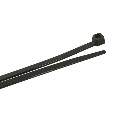 FORNEY Cable Ties, 20 in Black Standard Duty 62054